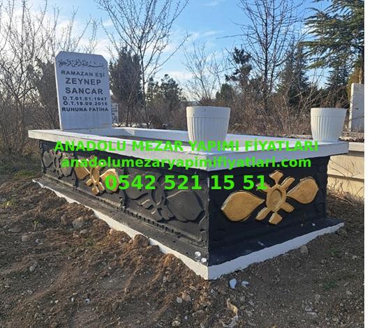 Kütahya Tek Kişilik Siyah Renkli Hazır Mezar
