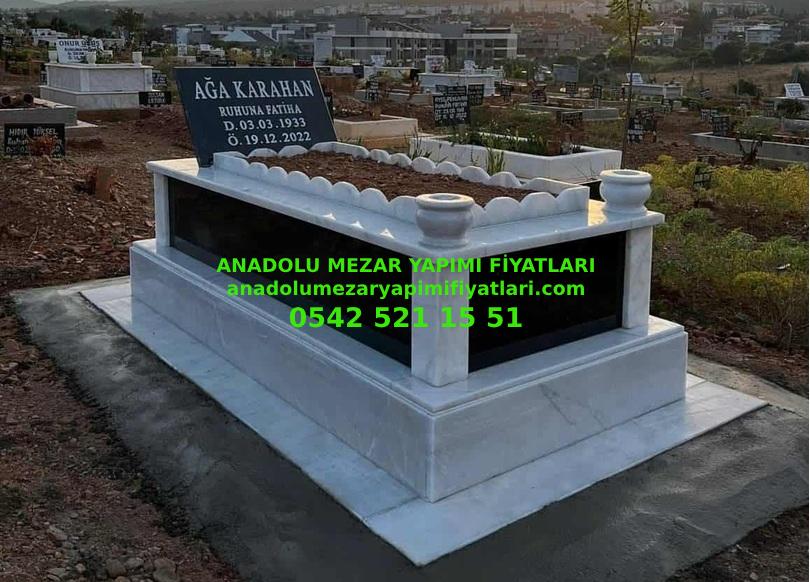 GM7 Siyah Gövde Granit Mezar - Bursa Güzel Mezar Modeli - Görsel 2