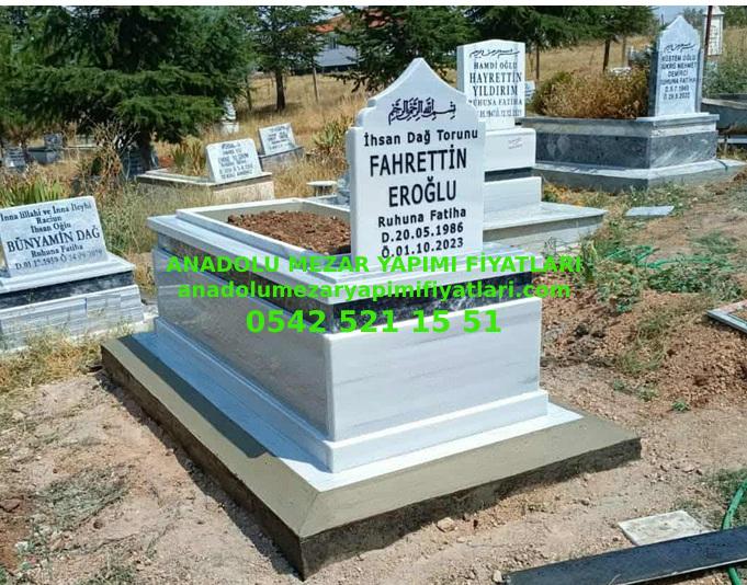 Y20 Granit Şeritli Mermer Mezar - Bursa Mermer Mezar Yapımı - Görsel 2