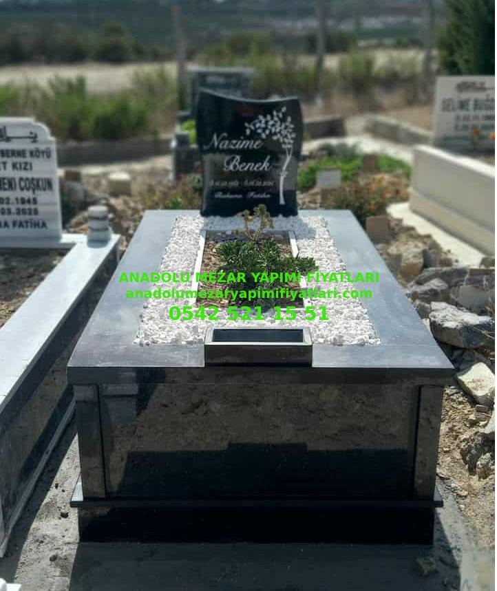 B23 Absolute Black Granit Mezar - İzmit Siyah Mezar Modelleri - Görsel 3
