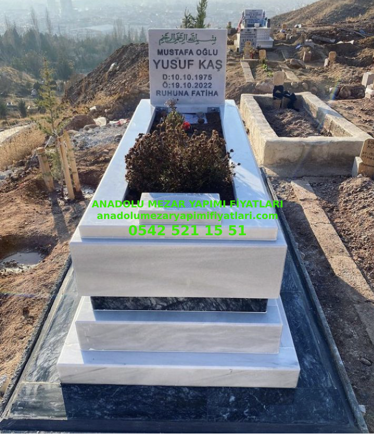 Y99 Tek Kişilik Marmara 8lik Mezar - Elazığ Mermer Mezar Modeli - Görsel 4