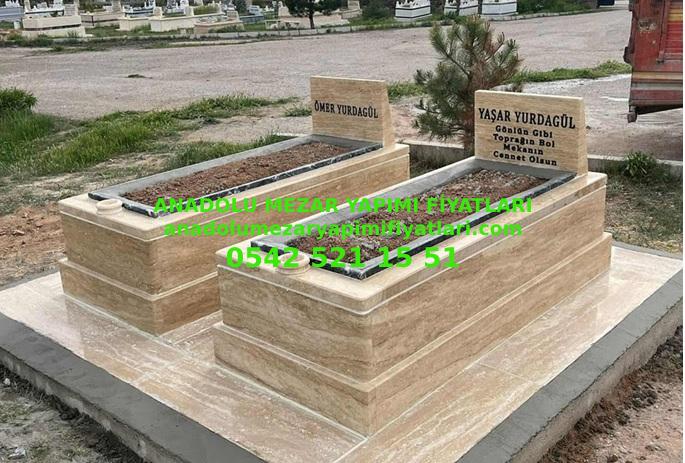 T7 Tekli Traverten Mezar - Elazığ Traverten Mezar Modeli - Görsel 4