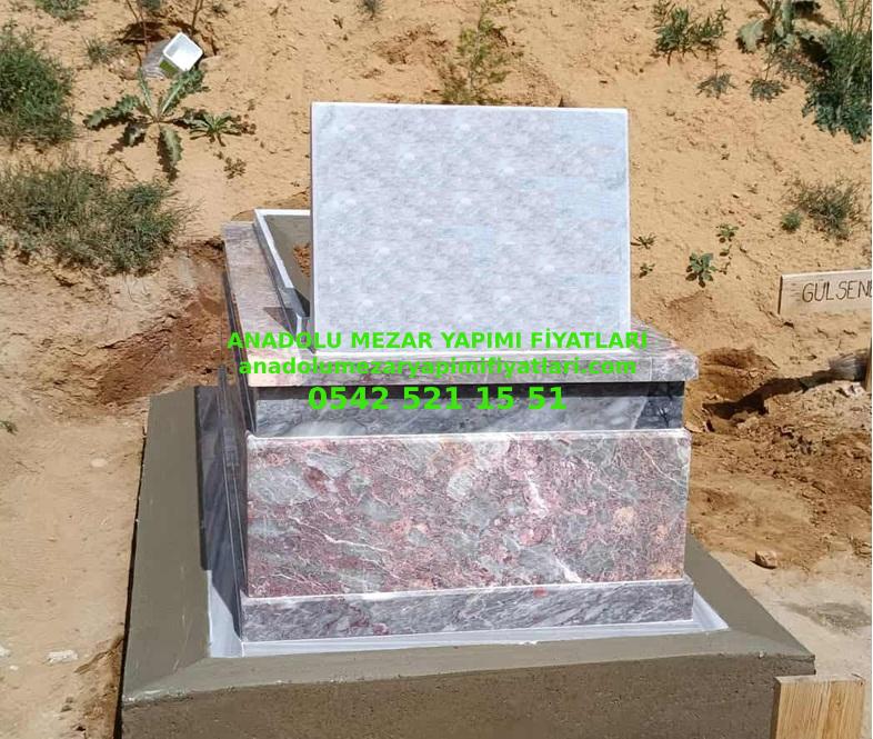 Y19 Ateş Beyazı Mermer Mezar - Yalova 5lik Mezar Yapımı - Görsel 3