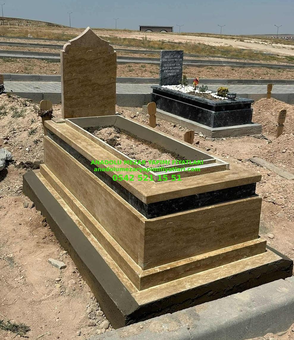 T8 Kuşaklı Traverten Mezar - Elazığ Mezar Yapımı