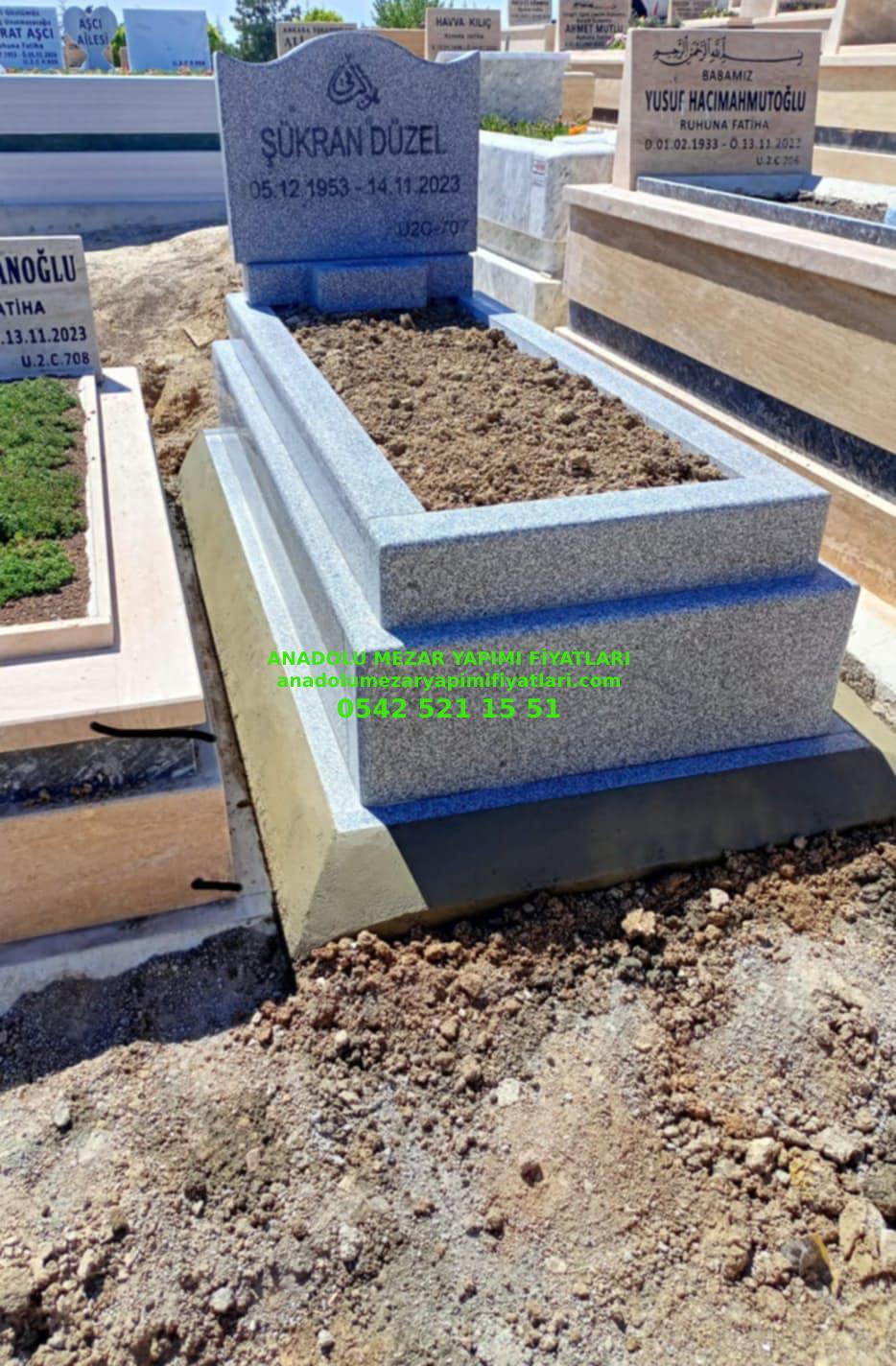 Çankırı G39 Beta Blok Granit Mezar Modeli - Görsel 3