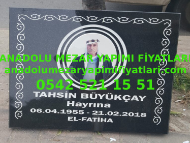 Granit Mezar Taşı Üzerine Porselen Resim - Görsel 2