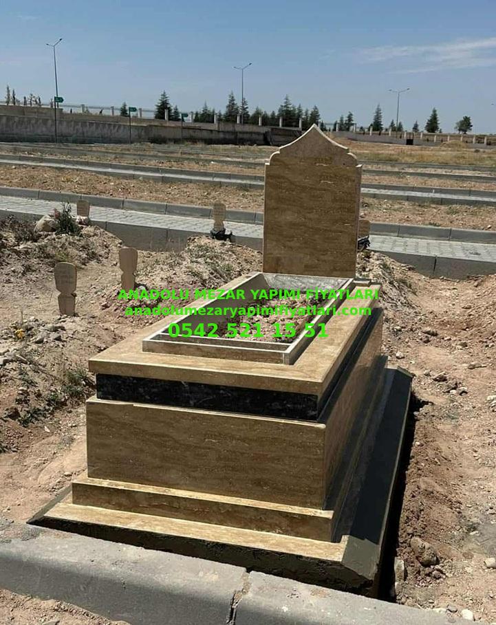 T8 Kuşaklı Traverten Mezar - Elazığ Mezar Yapımı - Görsel 2