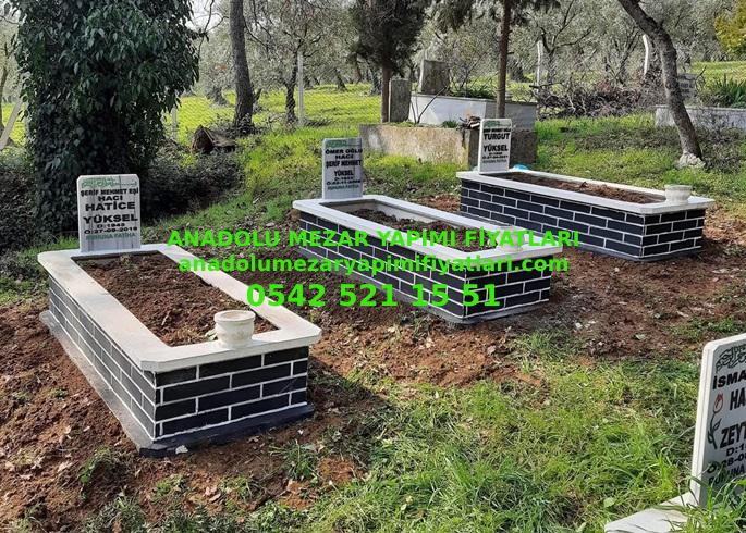 Bursa Tek Kişilik Tuğla Desenli Hazır Mezar - Görsel 4