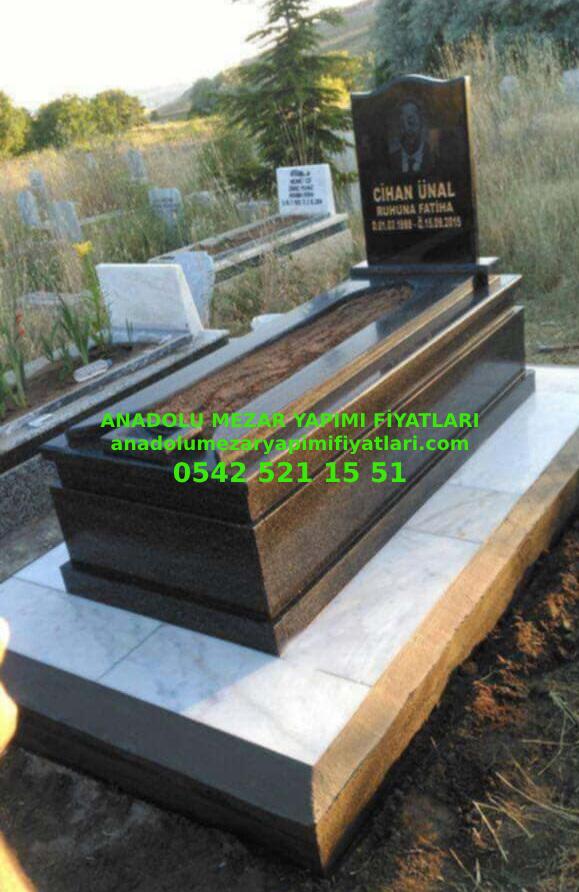 G51 NeroG. Çift Kapaklı Mezar - Bursa Granit Mezar Modeli