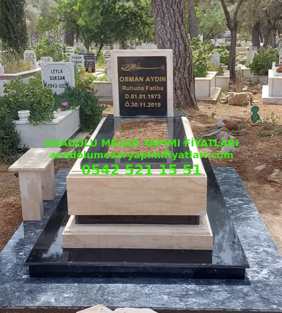 Tunceli TRAVERTEN PROFİLLİ MEZAR KOMPLE 5-10 CM ARASI KALINLIKTA L14 Traverten Mezar