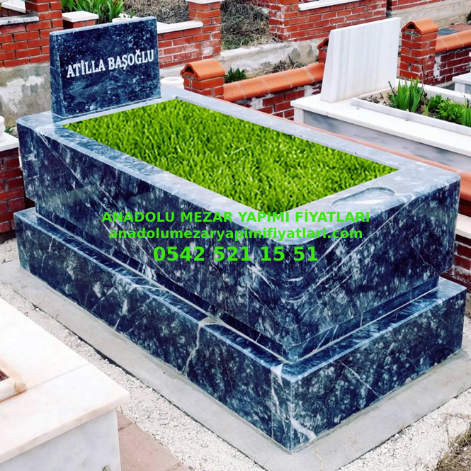 Y36 Bursa Siyah Blok Mezar - Bursa Mermer Mezar Fiyatları