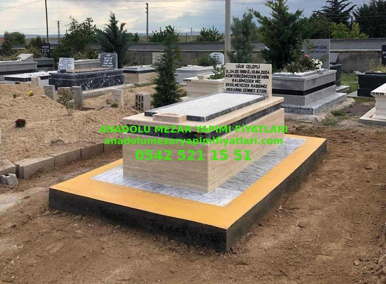 T11 Tek Katlı Traverten Mezar - İzmit Mezar Modeli - Görsel 4