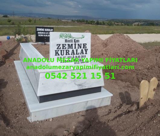 Bilecik Tek Kişilik Granit Kuşaklı Konik Mermer Mezar