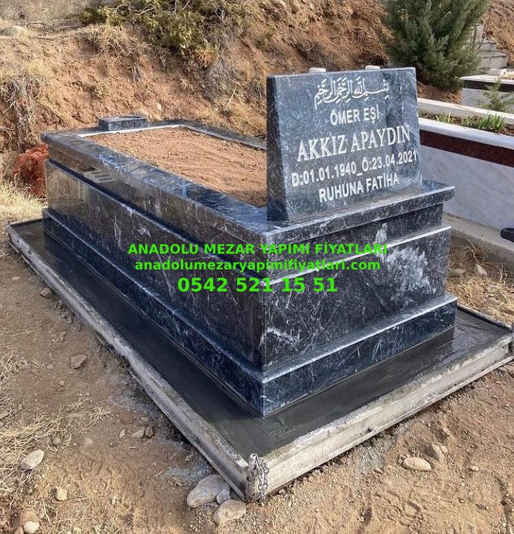 Bursa Tek Kişilik 5lik Kütahya Siyah Mezar - Görsel 2