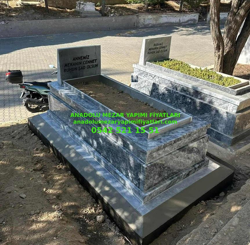 Y17 Afyon Mermer Mezar - Bursa Tek Kişilik Mezar Fiyatı