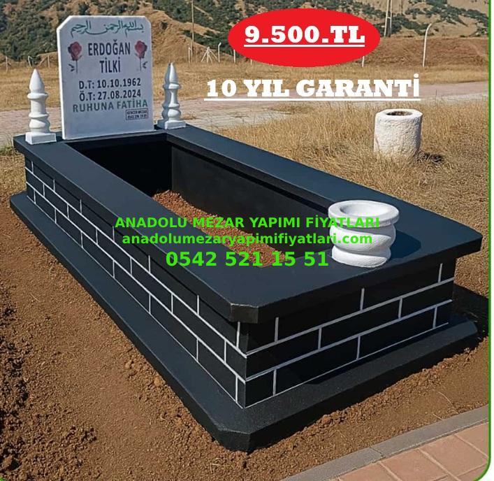 Manisa Tek Kişilik Tuğla Desenli Mozaik Hazır Mezar