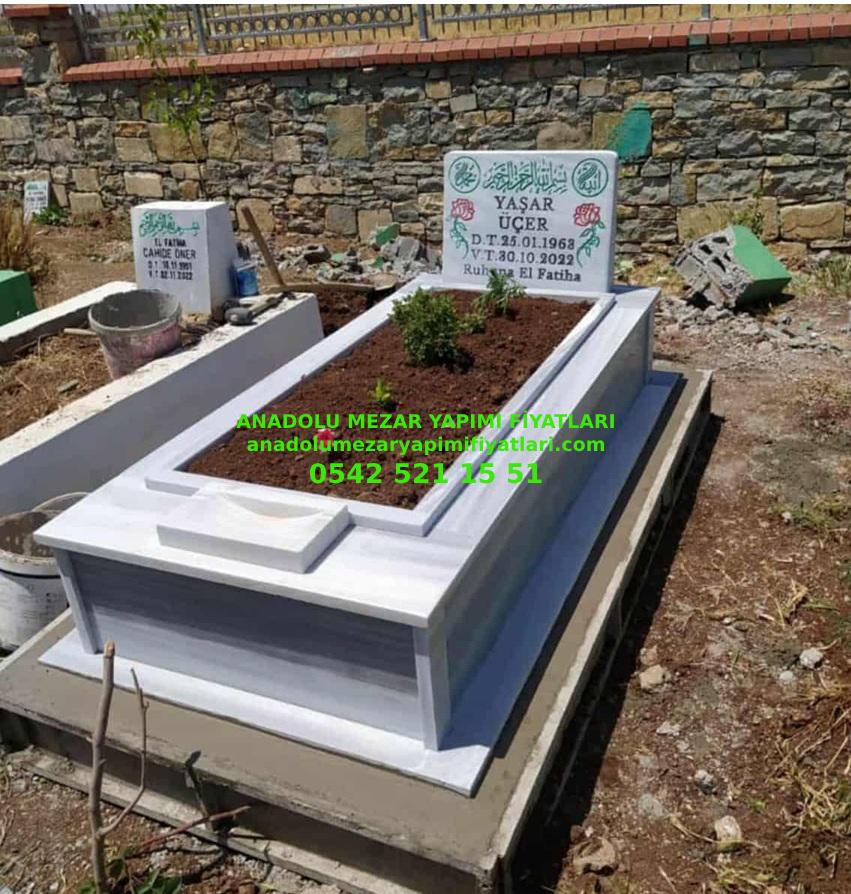 Diyarbakır Tek Kişilik Tek Katlı Abide Baştaşılı Mermer Mezar