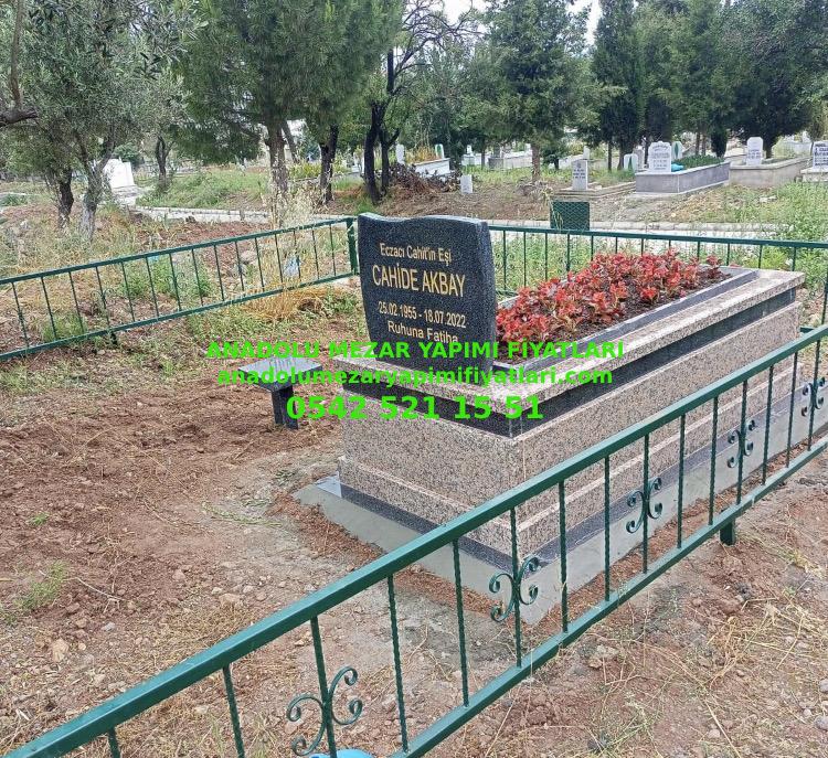G81 Granit Mezar Modeli - Bursa Tek Kişilik Mezar Modeli - Görsel 4
