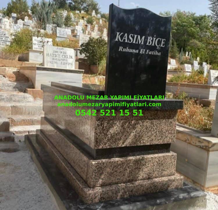 B6 Nero Gaska Rosa Porino Kapaklı Mezar - İzmit Granit Kapaklı Mezar Modeli - Görsel 4