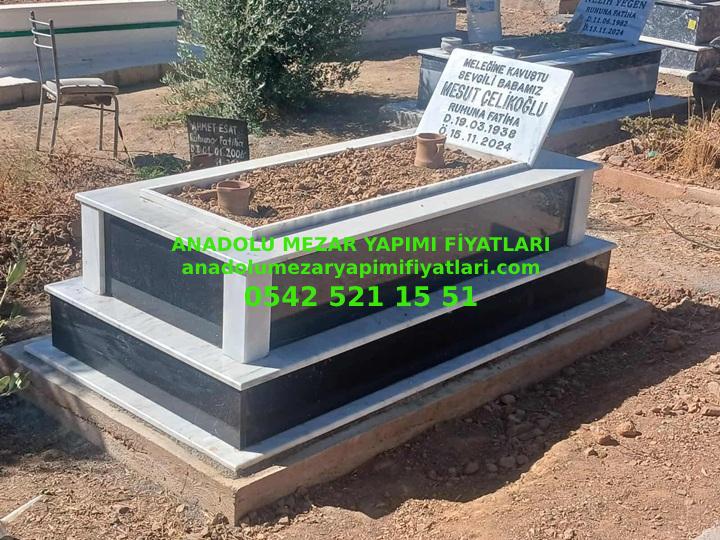 GM34 Tek Kişilik Temel Gövde Granit Mermer Mezar - Kars Granit Mermer Mezar Yapımı - Görsel 3