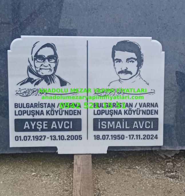 Mermer Mezar Taşı Üzerine Oyma Resim - Görsel 2
