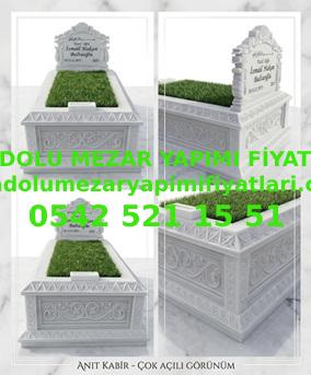 Cnc Rölyef Kabartmalı Baştaşı Çiçek Desenli Mezar - Görsel 7