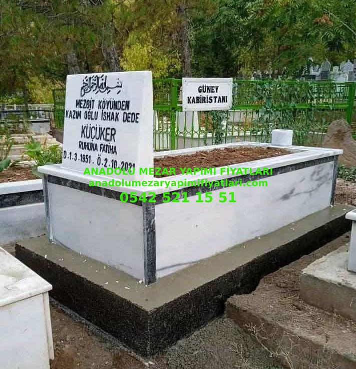 Y2 Tek Kişilik Kuşaklı Mermer Mezar - Bursa Mezar Fiyatı