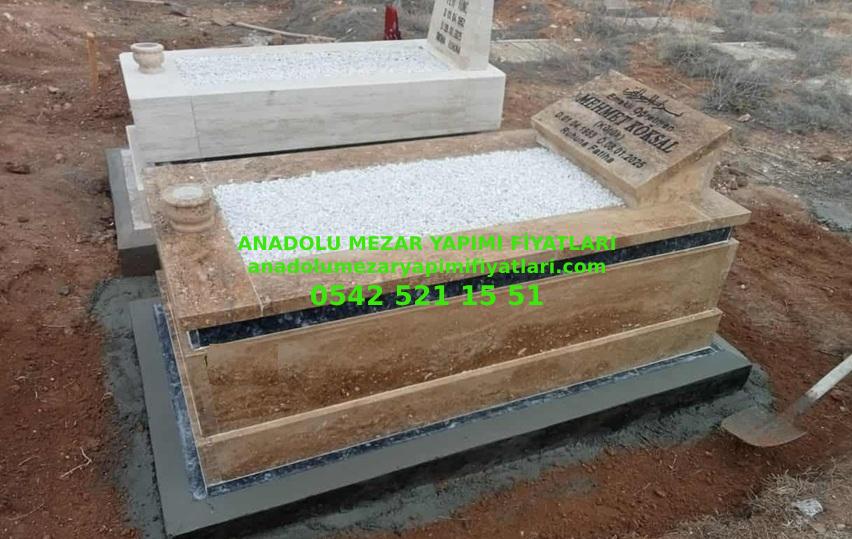 T6 Abide Baştaşılı 5lik Traverten Mezar - Bursa Traverten Mezar Yapımı - Görsel 3