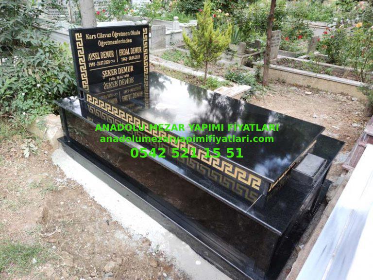 B6 Üzeri Kapalı Komple Granit Desen İşlemeli Mezar - Elazığ Mezar Yapım