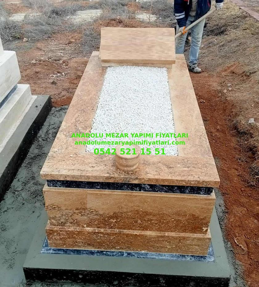 T6 Abide Baştaşılı 5lik Traverten Mezar - Bursa Traverten Mezar Yapımı - Görsel 2