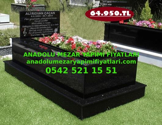 İstanbul Tek Kişilik Siyah Granit Mezar Model Fiyatı