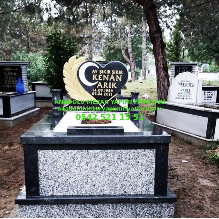 B21 Cnc Kesim Baş Taşılı Granit Mezar - Bursa Mermer Mezar Yapımı