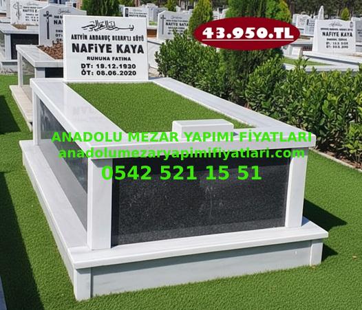 İstanbul Tek Kişilik Gövde Granit Mermer Mezar Modeli