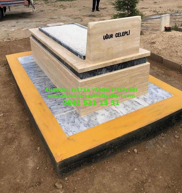 T11 Tek Katlı Traverten Mezar - İzmit Mezar Modeli - Görsel 2