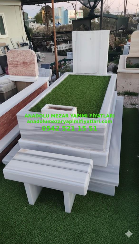 Antalya Tek Kişilik Blok Mermer Mezar Modeli - Görsel 2