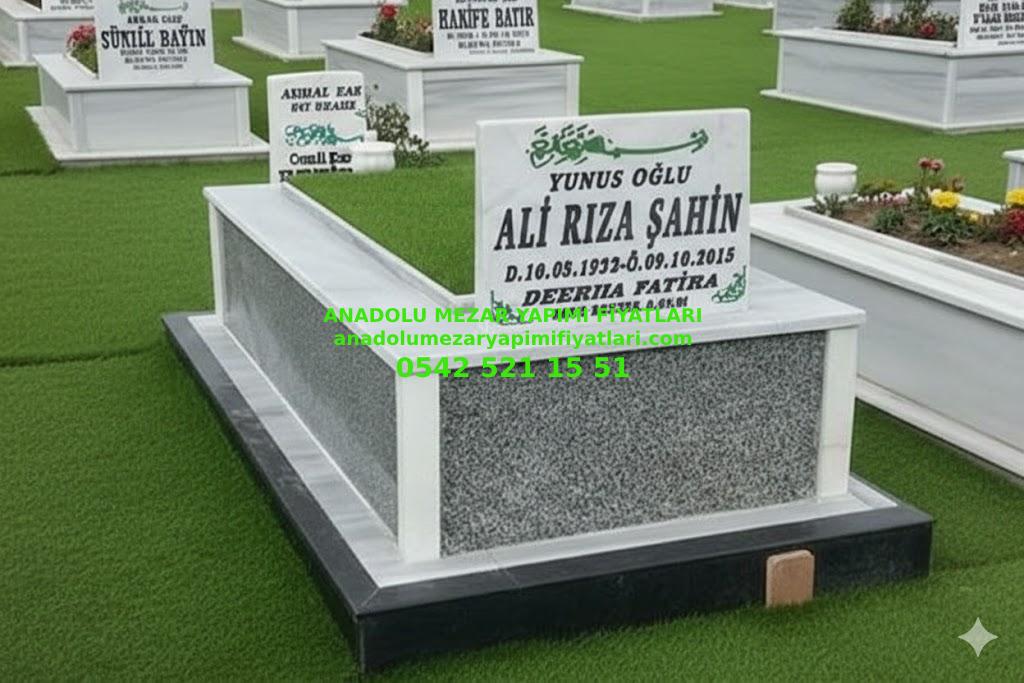 Kastamonu Tek Kişilik Gövde Granit Mermer Mezar - Görsel 4