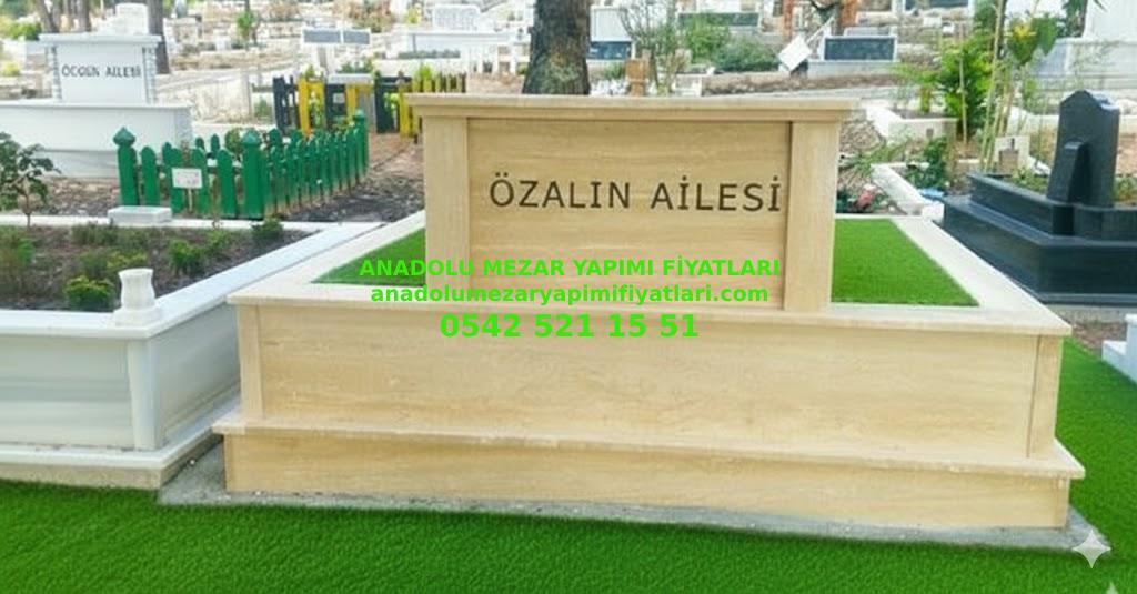 İstanbul İki Kişilik Sütunlu Traverten Mezar Modeli