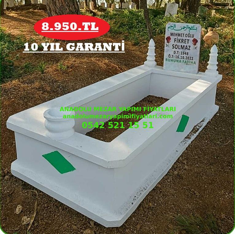 Afyon Tek Kişilik Yeşil Baklava Dilimli Mozaik Hazır Mezar - Görsel 2